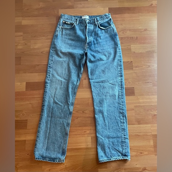 Agolde Denim - Agolde 90'S PINCH WAIST HIGH RISE STRAIGHT JEAN IN NAVIGATE